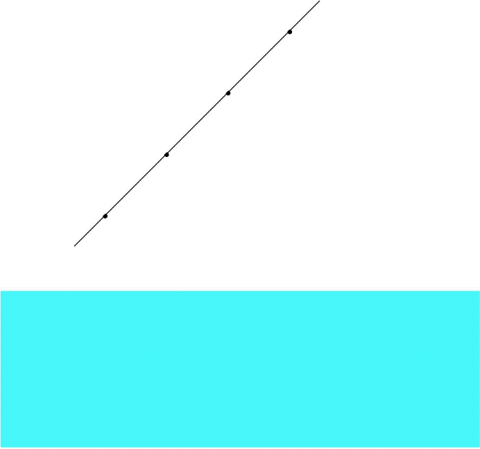 Refraction at a plane surface explained by Huygens principle