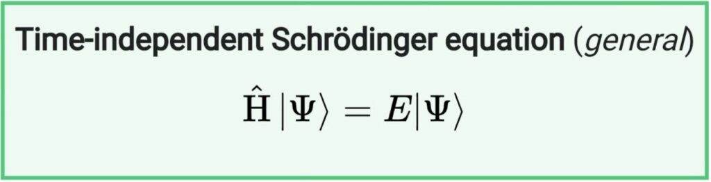 Time Independent Schrodinger Equation General
