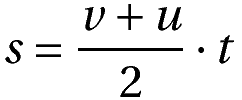 Second Kinematic Equation. Displacement - Velocity Relation (With Time)